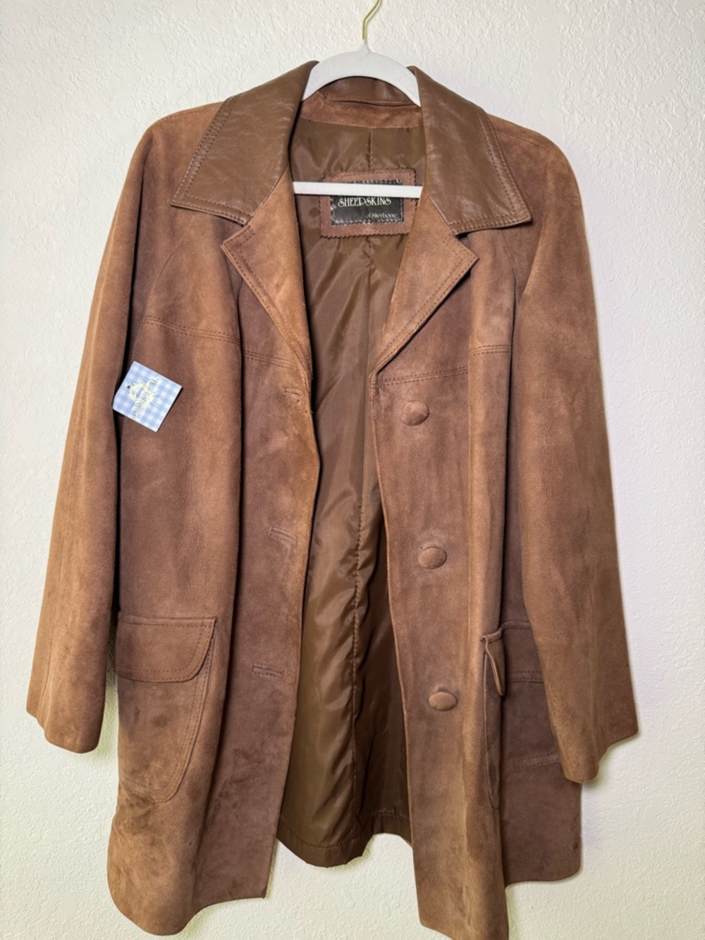 Vintage Brown Suede Coat